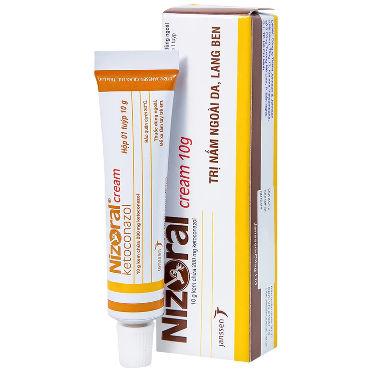 Kem bôi da Nizoral Cream Janssen điều trị nấm ngoài da, lang ben (10g)