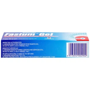 Gel Fastum Menarini giảm đau và kháng viêm cơ xương khớp (30g)