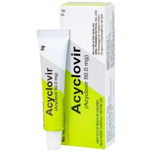 Kem bôi da Acyclovir Sinil điều trị nhiễm virus Herpes simplex (5g)