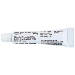 Kem bôi da Acyclovir Sinil điều trị nhiễm virus Herpes simplex (5g)