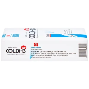 Thuốc xịt mũi Coldi-B Nam Hà giảm ngạt mũi do cảm lạnh, viêm mũi dị ứng, viêm xoang (15ml)