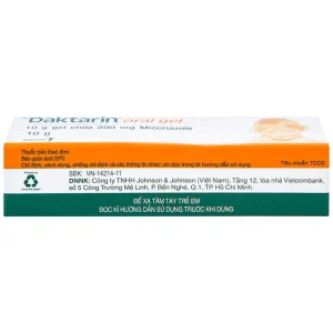 Gel Daktarin Oral Janssen điều trị nhiễm nấm candida (10g)