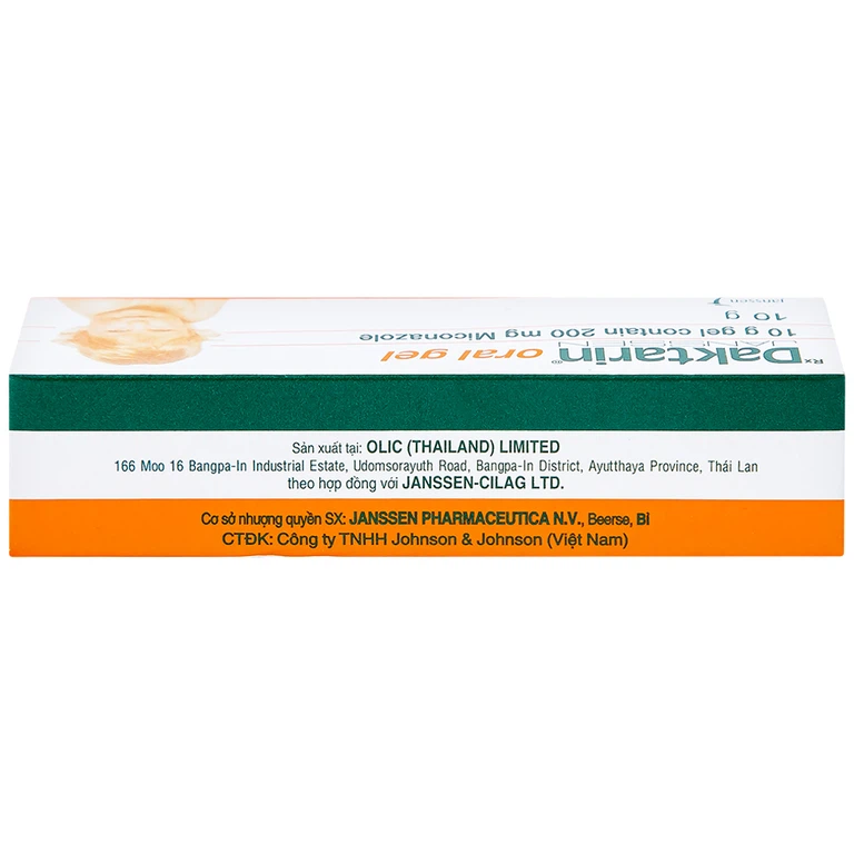 Gel Daktarin Oral Janssen điều trị nhiễm nấm candida (10g)