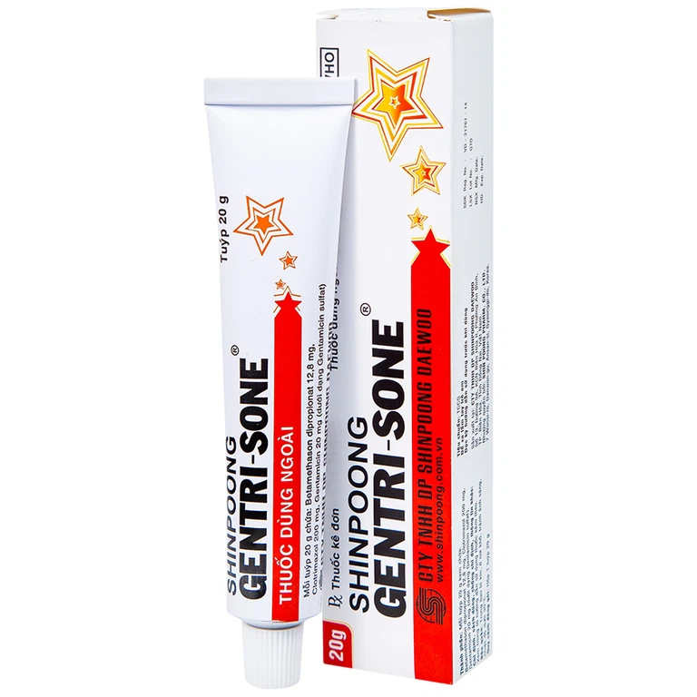 Kem Gentrisone ShinPoong Deawoo điều trị nấm da, giảm viêm ngứa da (20g)