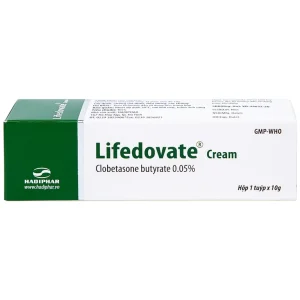 Kem bôi da Lifedovate Cream 0,05% Hadiphar điều trị các vết long eczema, viêm da (10g)
