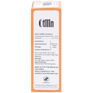 Thuốc xịt mũi Otilin 0.1% Pharbaco giảm ngạt mũi, sung huyết trong viêm mũi (15ml)