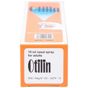 Thuốc xịt mũi Otilin 0.1% Pharbaco giảm ngạt mũi, sung huyết trong viêm mũi (15ml)