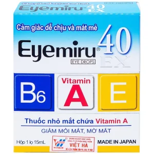 Thuốc nhỏ mắt Eyemiru 40 EX điều trị căng mắt, xung huyết kết mạc (15ml)