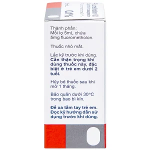 Hỗn dịch nhỏ mắt Flumetholon 0.1% Santen điều trị các bệnh viêm phía ngoài mắt (5ml)