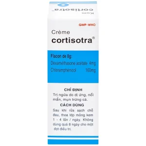 Kem Cortisotra S.Pharm điều trị ngứa do dị ứng, nổi mẩn, mụn trứng cá (8g)
