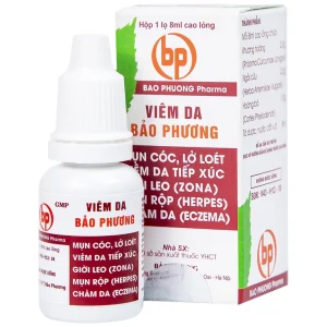 Thuốc Viêm Da Bảo Phương điều trị mụn cóc, lở loét viêm da tiếp xúc giời leo (8ml)
