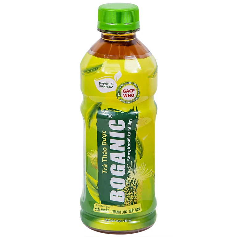 Trà thảo dược Boganic Traphaco hỗ trợ giải nhiệt, thanh lọc, mát gan (290ml)