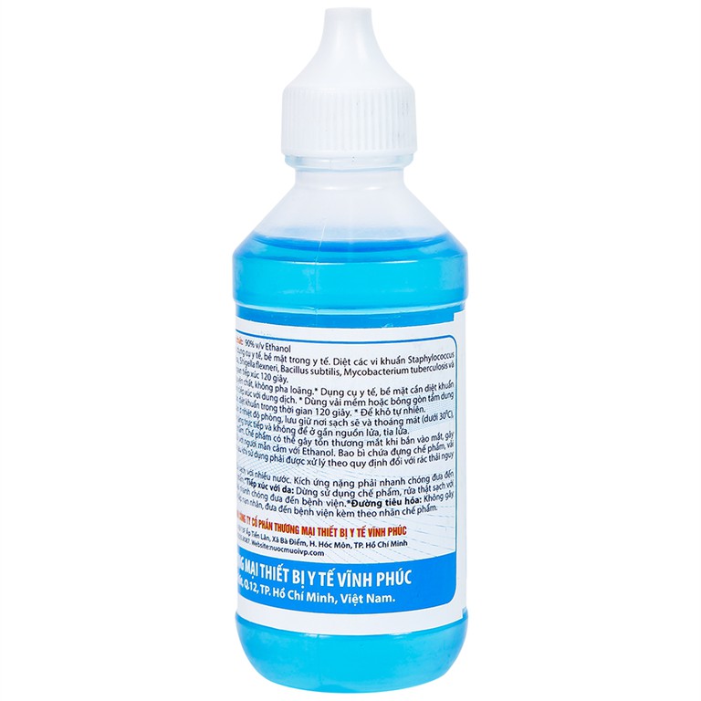 Cồn Xanh 90 độ Vĩnh Phúc hỗ trợ sát trùng vết thương ngoài (60ml)