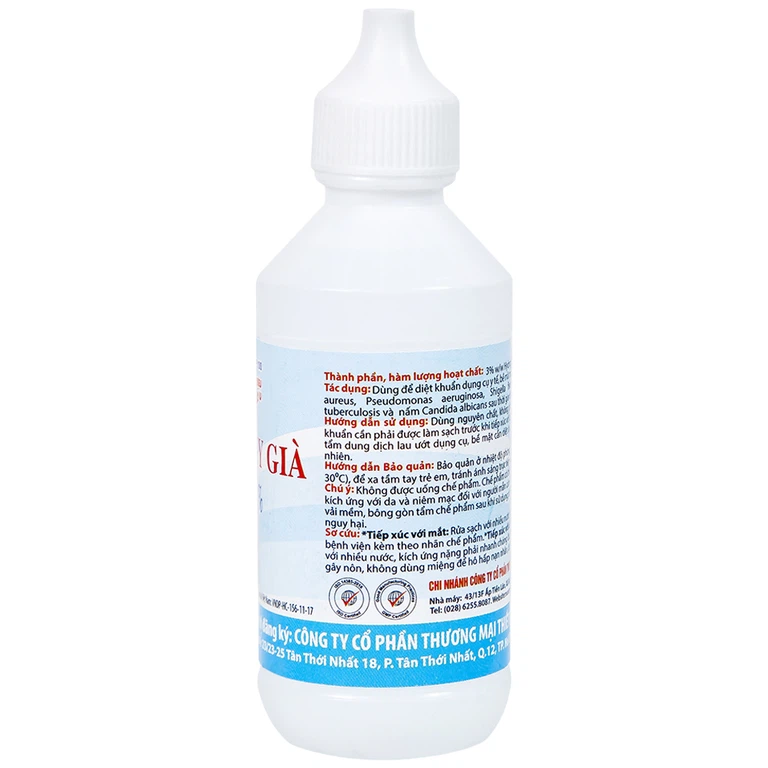 Nước oxy già VP 3% Vĩnh Phúc sát khuẩn vết thương (60ml)