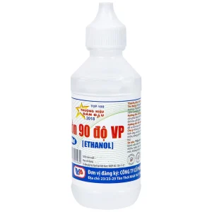 Cồn trắng 90 độ Vĩnh Phúc hỗ trợ sát trùng vết thương ngoài (60ml)