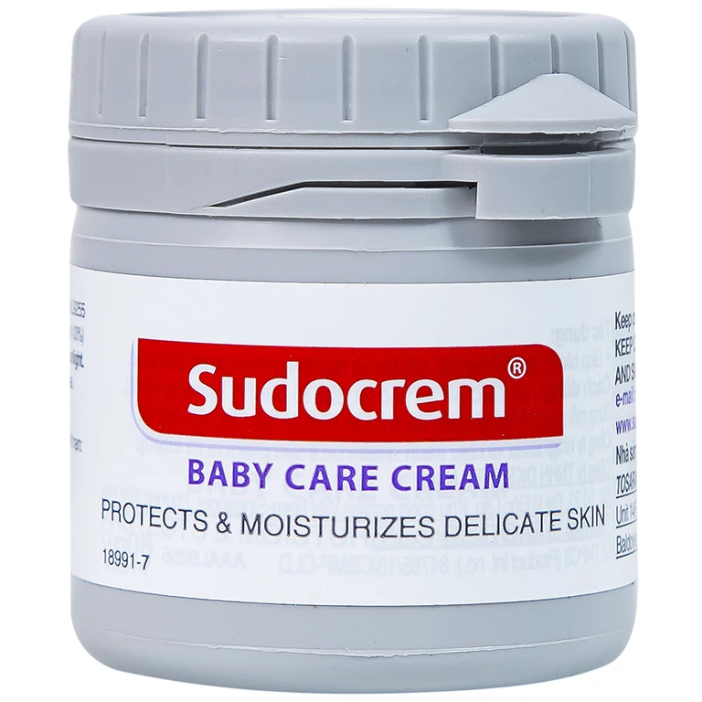 Kem chống hăm tã Sudocrem Baby Care Cream hỗ trợ điều trị mẩn đỏ, ngứa, hăm đỏ (60g)