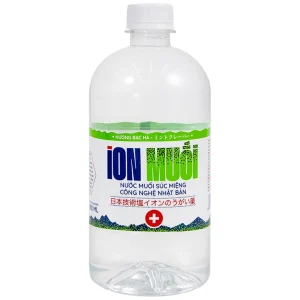 Nước muối súc miệng công nghệ Nhật Bản Ion Muối Fujiwa ngăn chặn vi khuẩn, giảm viêm họng (680ml)