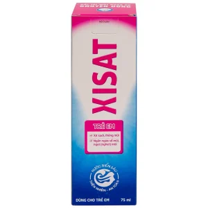 Xịt mũi nước biển sâu Xisat 75ml xịt sạch thông mũi dùng cho trẻ em