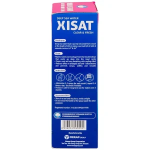 Xịt mũi nước biển sâu Xisat 75ml xịt sạch thông mũi dùng cho trẻ em