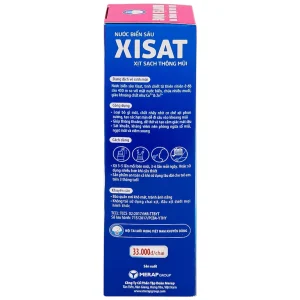Xịt mũi nước biển sâu Xisat 75ml xịt sạch thông mũi dùng cho trẻ em
