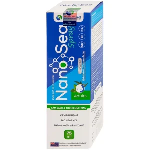 Dung dịch xịt vệ sinh mũi Nano Sea Spray 75ml làm sạch và thông mũi họng