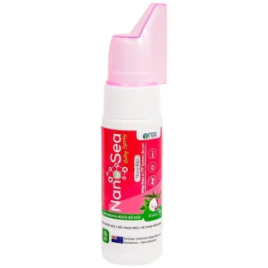 Dung dịch xịt vệ sinh mũi Nano Sea Baby Spray 75ml làm sạch và ngừa sổ mũi