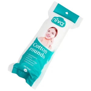 Bông tẩy trang Niva Cotton rounds mềm mại, không xổ lông , thấm hút (100 miếng)