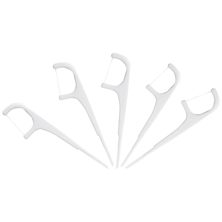 Tăm chỉ kẽ răng Jomi Disposable Flosser làm sạch mảng bám, vụn thức ăn trong kẽ răng (80 cây)