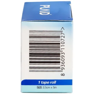 Băng keo cuộn giấy Young Plaster-Paper 2.5cm x 5m Young Chemical cố định ống truyền dẫn, dán lên gạc cố định vết thương (1 cuộn)