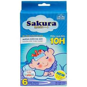 Miếng dán hạ sốt Sakura Tanaphar hạ nhiệt, hạ sốt, giảm đau (3 gói)