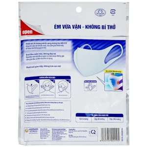 Khẩu trang Unicharm 3D Mask Super Fit size M hỗ trợ ngăn khói, bụi, kháng khuẩn (5 cái)