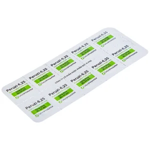 Viên nén Peruzi-6,25 DaViPharm chống tăng huyết áp, chống đau thắt ngực (3 vỉ x 10 viên)