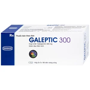 Thuốc Galeptic 300 Hasan điều trị hỗ trợ trong động kinh cục bộ (3 vỉ x 10 viên)