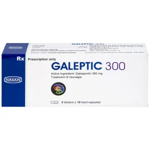 Thuốc Galeptic 300 Hasan điều trị hỗ trợ trong động kinh cục bộ (3 vỉ x 10 viên)