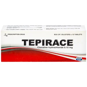 Thuốc Tepirace Davipharm điều trị tăng huyết áp (3 vỉ x 10 viên)