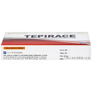Thuốc Tepirace Davipharm điều trị tăng huyết áp (3 vỉ x 10 viên)