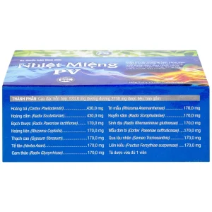 Thuốc Nhiệt Miệng PV điều trị viêm loét miệng, lưỡi và miệng môi sưng đau (5 vỉ x 10 viên)