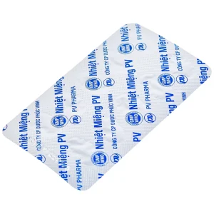 Thuốc Nhiệt Miệng PV điều trị viêm loét miệng, lưỡi và miệng môi sưng đau (5 vỉ x 10 viên)