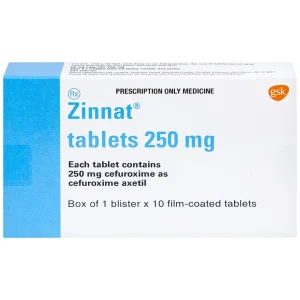 Thuốc Zinnat 250mg GSK điều trị nhiễm khuẩn (1 vỉ x 10 viên)