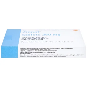 Thuốc Zinnat 250mg GSK điều trị nhiễm khuẩn (1 vỉ x 10 viên)