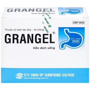 Hỗn dịch uống Grangel Shinpoong Deawoo điều trị viêm loét dạ dày - tá tràng cấp, mạn tính (20 gói)