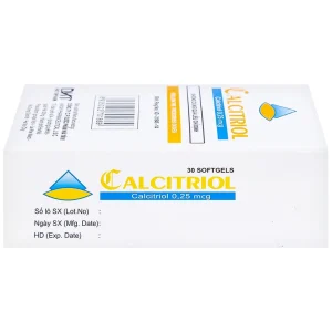 Thuốc Calcitriol Hà Tây điều trị loãng xương (3 vỉ x 10 viên)
