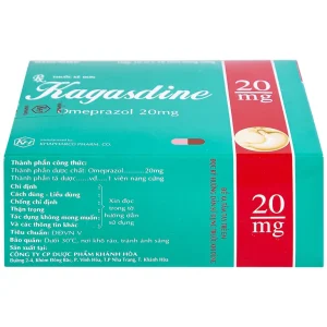 Viên nang Kagasdine 20mg Khapharco điều trị loét dạ dày, tá tràng (10 vỉ x 10 viên)