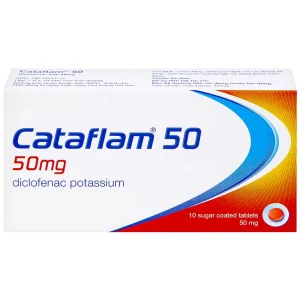 Thuốc Cataflam 50 Novartis điều trị đau sau chấn thương, viêm và sưng do bong gân (1 vỉ x 10 viên)