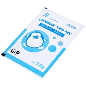 Bột pha hỗn dịch uống Cefdinir 125 - MV USP điều trị nhiễm khuẩn (10 gói)