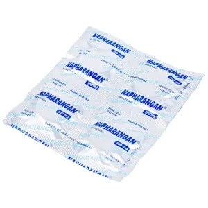 Viên sủi Napharangan 500mg Nam Hà hạ nhiệt, giảm đau, điều trị sốt từ nhẹ đến vừa (4 vỉ x 4 viên)