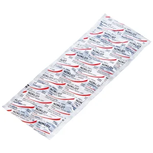 Viên nén Noklot 75mg Cadila phòng ngừa tai biến xơ vữa động mạch (3 vỉ x 10 viên)