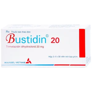 Thuốc Bustidin 20 Roussel điều trị đau thắt ngực ổn định (2 vỉ x 30 viên)