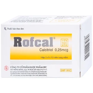 Thuốc Rofcal OPC ngăn ngừa và điều trị loãng xương (3 vỉ x 10 viên)