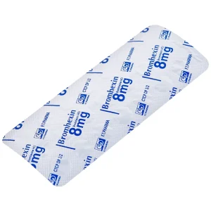 Thuốc Bromhexin 8mg Dược 3-2 tan đàm trong viêm khí phế quản, viêm phế quản mạn tính (10 vỉ x 20 viên)